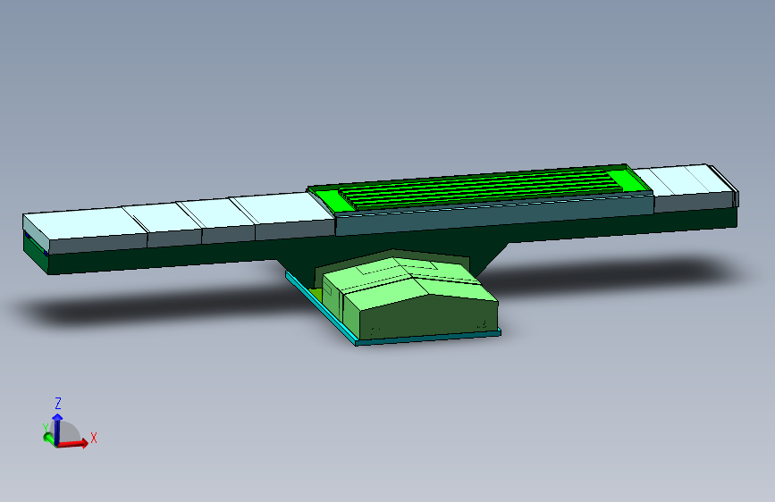 大型数控机床XY联动工作台3d图纸 直线电机两轴工作台3D三维模型