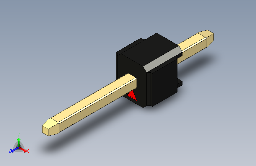 彩色公头100mil（2.54mm）系列-DS1021_black_1x01p_100mil_Type1_rev1.0