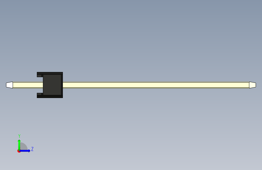 彩色公头100mil（2.54mm）系列-DS1021_black_1x01p_100mil_Type19_rev1.0_STEP_模型图纸 ...
