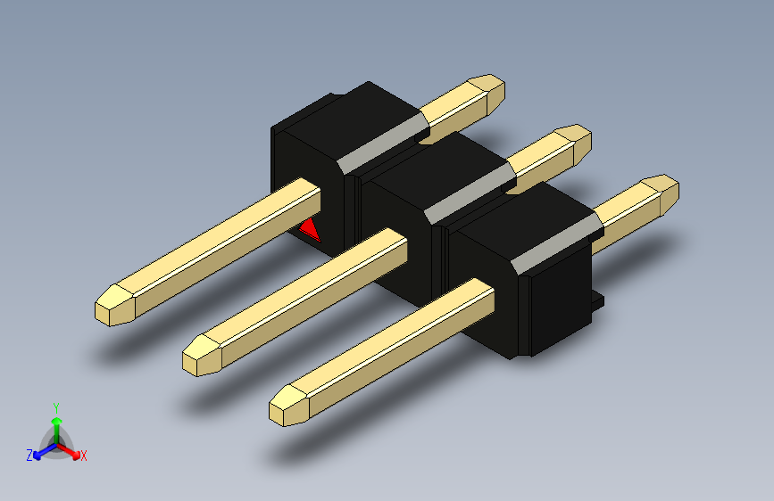 彩色公头100mil（2.54mm）系列-DS1021_black_1x03p_100mil_Type1_rev1.0