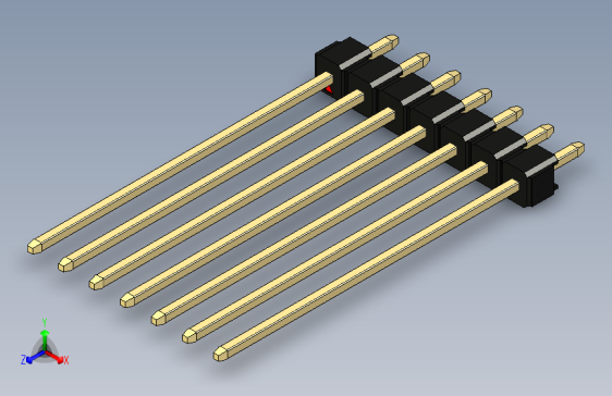 彩色公头100mil（2.54mm）系列-DS1021_black_1x07p_100mil_Type43_rev1.0