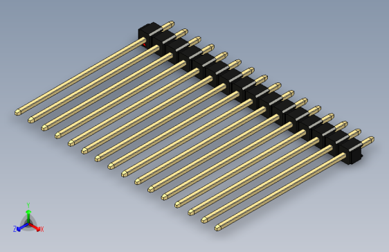 彩色公头100mil（2.54mm）系列-DS1021_black_1x16p_100mil_Type43_rev1.0