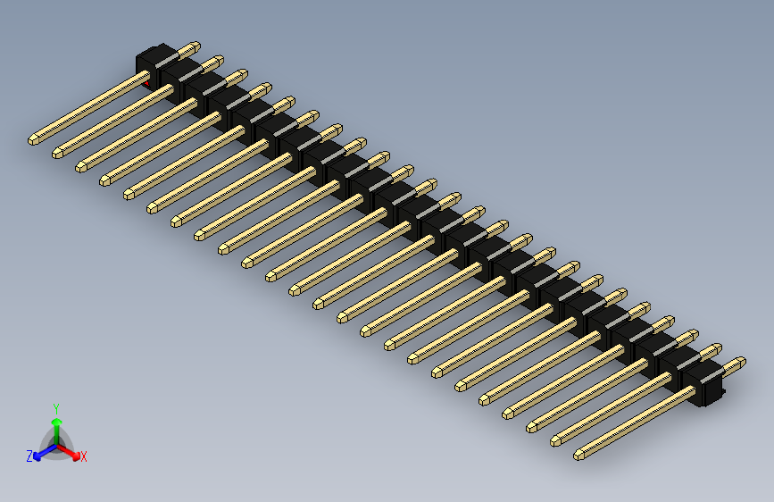 彩色公头100mil（2.54mm）系列-DS1021_black_1x24p_100mil_Type5_rev1.0