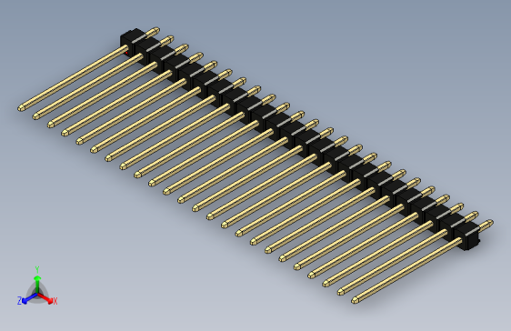 彩色公头100mil（2.54mm）系列-DS1021_black_1x24p_100mil_Type19_rev1.0
