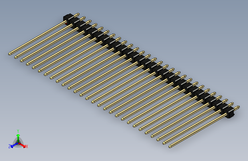 彩色公头100mil（2.54mm）系列-DS1021_black_1x28p_100mil_Type43_rev1.0