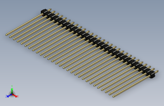彩色公头100mil（2.54mm）系列-DS1021_black_1x29p_100mil_Type43_rev1.0