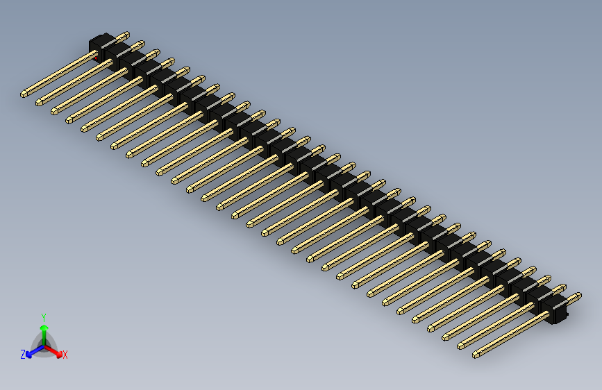 彩色公头100mil（2.54mm）系列-DS1021_black_1x31p_100mil_Type5_rev1.0
