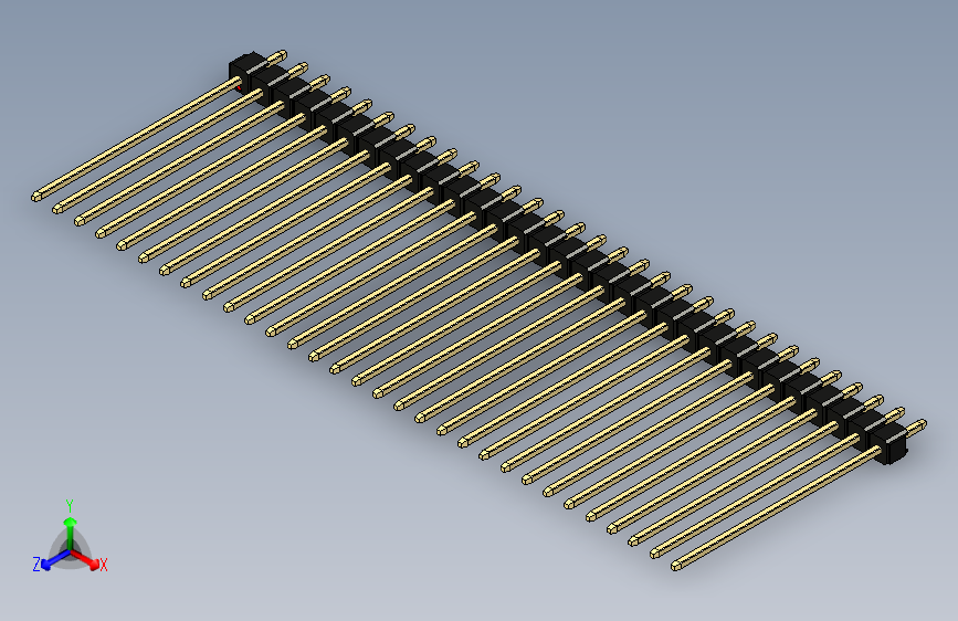 彩色公头100mil（2.54mm）系列-DS1021_black_1x31p_100mil_Type43_rev1.0