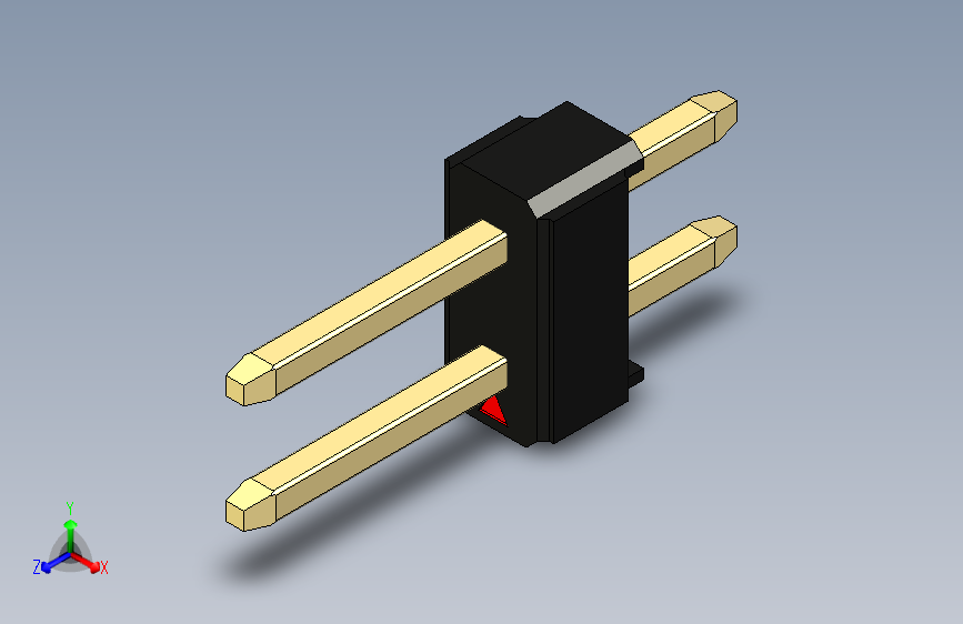 彩色公头100mil（2.54mm）系列-DS1021_black_2x01p_100mil_Type1_rev1.0