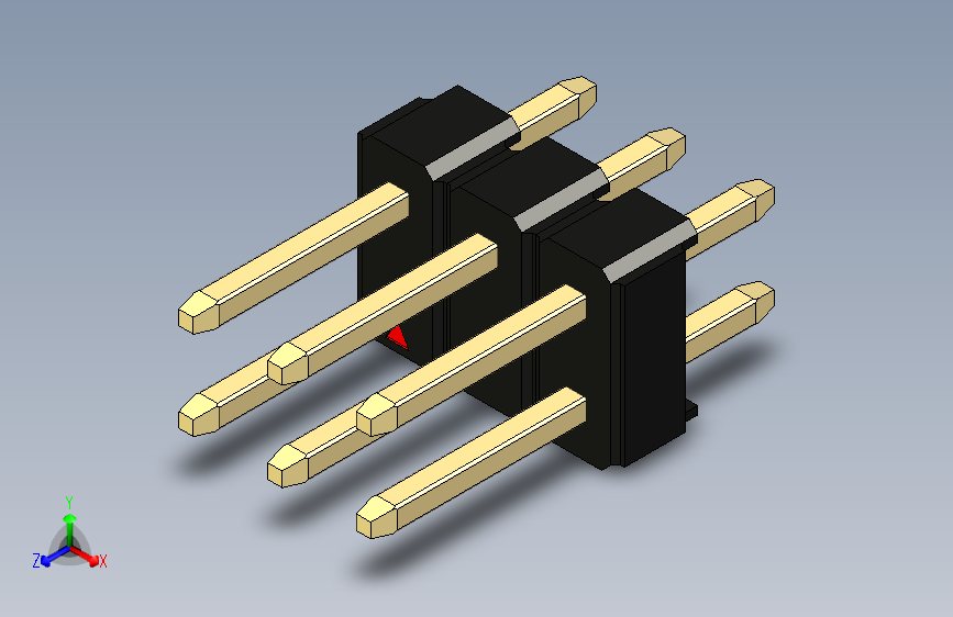 彩色公头100mil（2.54mm）系列-DS1021_black_2x03p_100mil_Type1_rev1.0