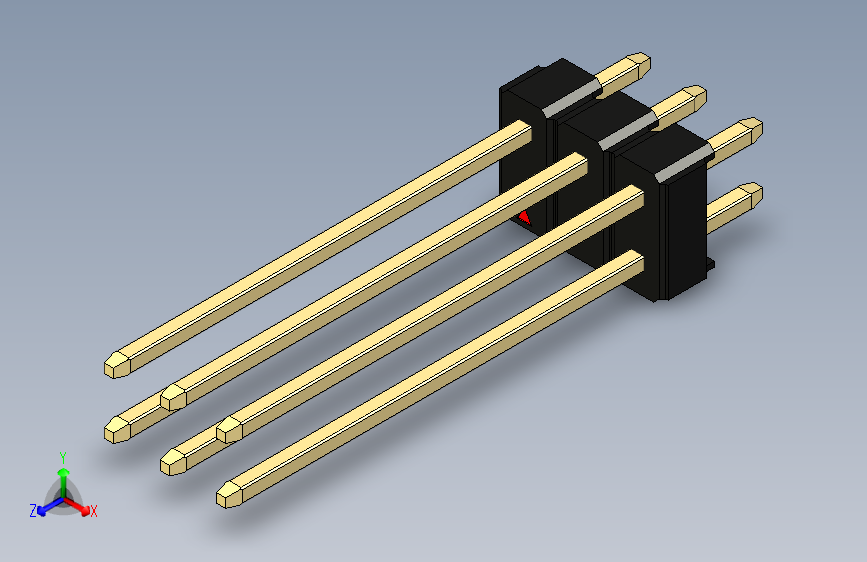 彩色公头100mil（2.54mm）系列-DS1021_black_2x03p_100mil_Type19_rev1.0