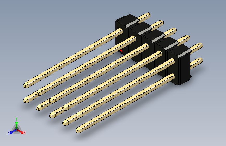 彩色公头100mil(2.54mm)系列-DS1021_black_2x05p_100mil_Type19_rev1.0
