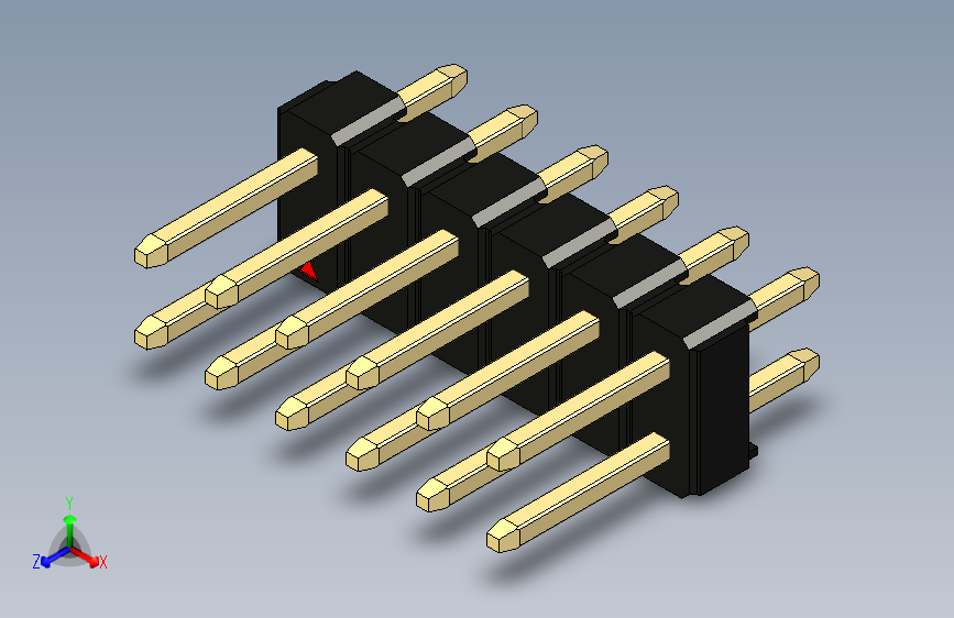 彩色公头100mil（2.54mm）系列-DS1021_black_2x06p_100mil_Type1_rev1.0