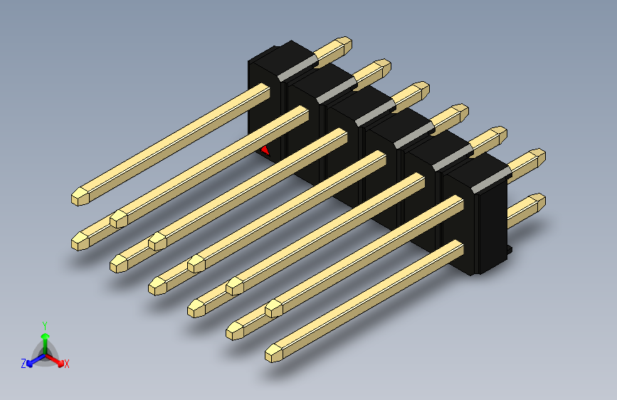彩色公头100mil（2.54mm）系列-DS1021_black_2x06p_100mil_Type5_rev1.0