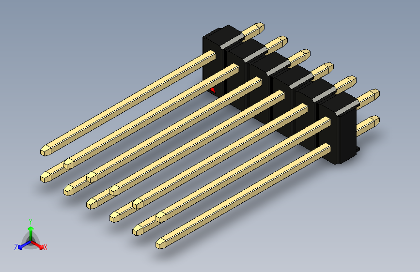 彩色公头100mil（2.54mm）系列-DS1021_black_2x06p_100mil_Type19_rev1.0