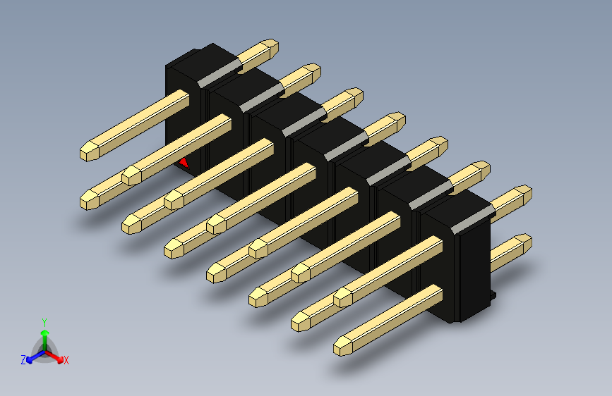 彩色公头100mil（2.54mm）系列-DS1021_black_2x07p_100mil_Type1_rev1.0