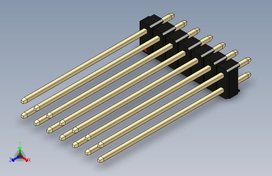 彩色公头100mil（2.54mm）系列-DS1021_black_2x07p_100mil_Type43_rev1.0