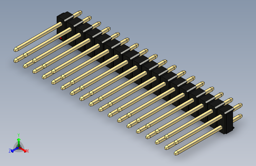 彩色公头100mil（2.54mm）系列-DS1021_black_2x18p_100mil_Type5_rev1.0