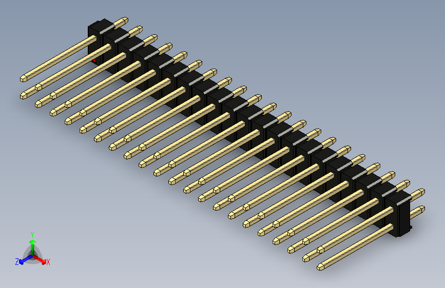 彩色公头100mil（2.54mm）系列-DS1021_black_2x21p_100mil_Type5_rev1.0
