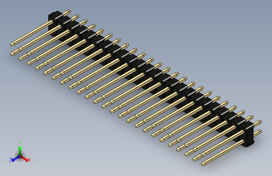 彩色公头100mil（2.54mm）系列-DS1021_black_2x24p_100mil_Type5_rev1.0