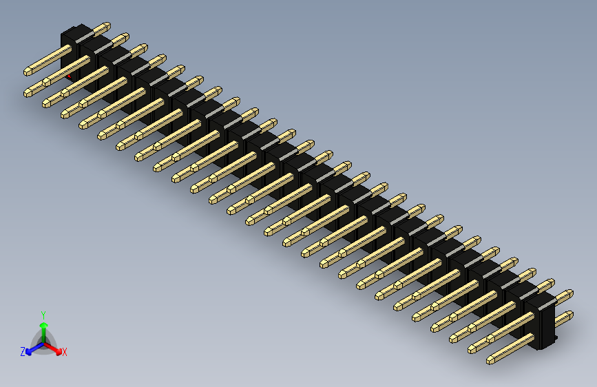 彩色公头100mil（2.54mm）系列-DS1021_black_2x26p_100mil_Type1_rev1.0