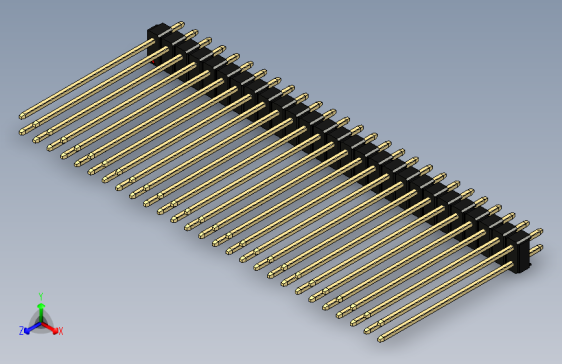 彩色公头100mil（2.54mm）系列-DS1021_black_2x27p_100mil_Type43_rev1.0