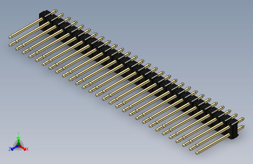 彩色公头100mil（2.54mm）系列-DS1021_black_2x29p_100mil_Type5_rev1.0