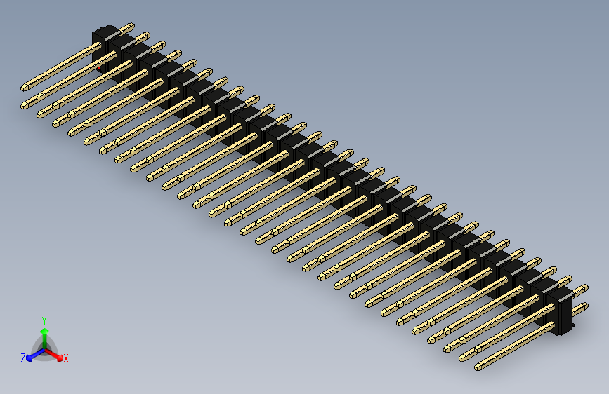 彩色公头100mil（2.54mm）系列-DS1021_black_2x30p_100mil_Type5_rev1.0