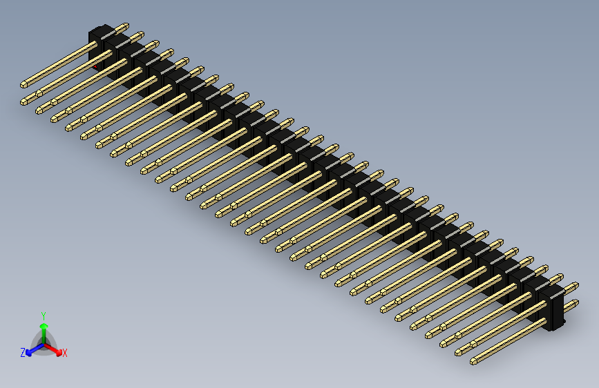 彩色公头100mil（2.54mm）系列-DS1021_black_2x31p_100mil_Type5_rev1.0