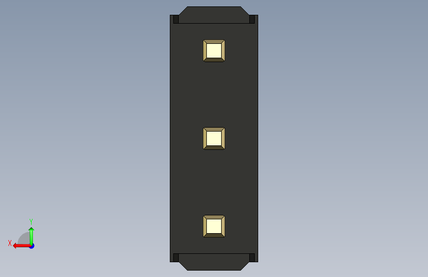 彩色公头100mil（2.54mm）系列-DS1021_black_3x01p_100mil_Type1_rev1.0_STEP_模型图纸下载 ...