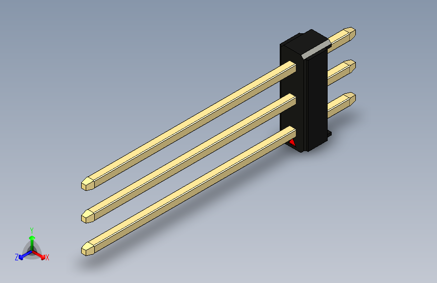 彩色公头100mil（2.54mm）系列-DS1021_black_3x01p_100mil_Type19_rev1.0