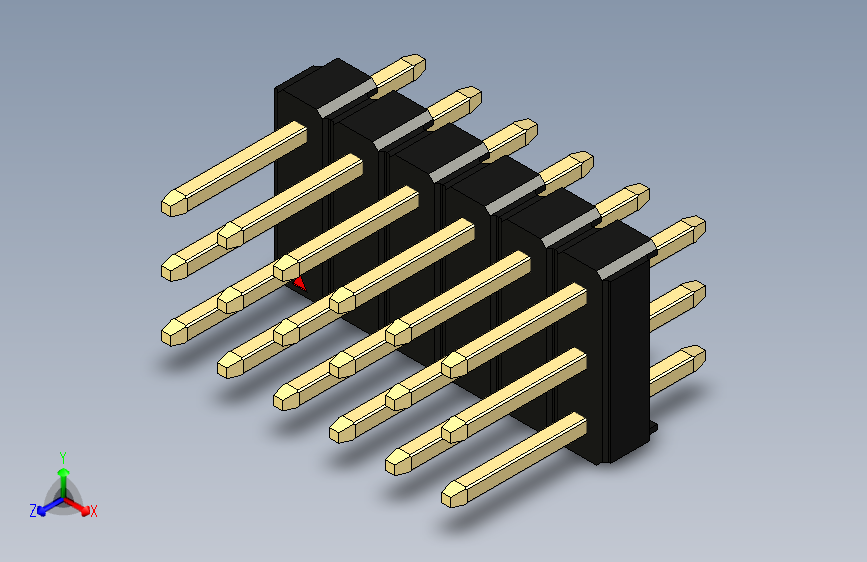 彩色公头100mil（2.54mm）系列-DS1021_black_3x06p_100mil_Type1_rev1.0