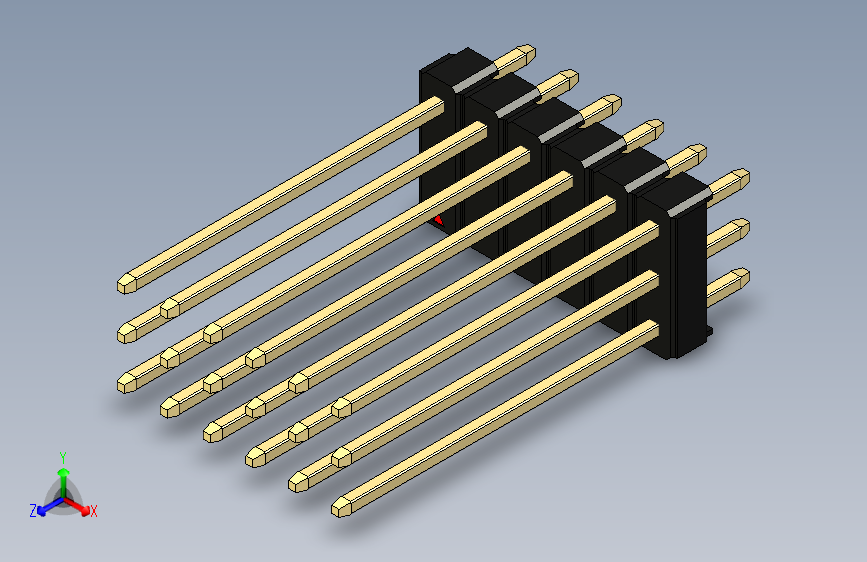 彩色公头100mil（2.54mm）系列-DS1021_black_3x06p_100mil_Type19_rev1.0