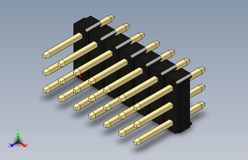 彩色公头100mil（2.54mm）系列-DS1021_black_3x07p_100mil_Type1_rev1.0