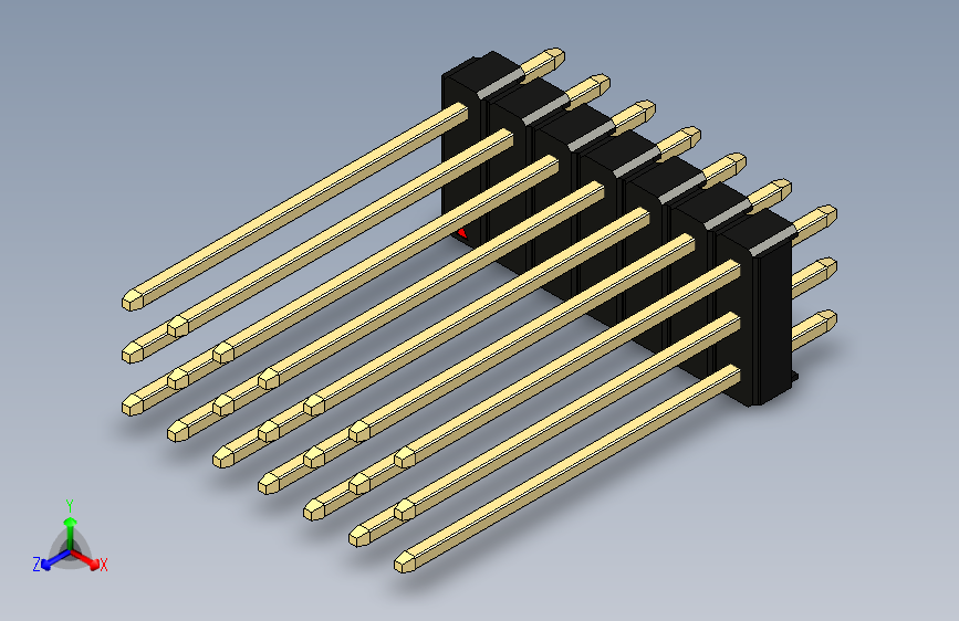 彩色公头100mil（2.54mm）系列-DS1021_black_3x07p_100mil_Type19_rev1.0