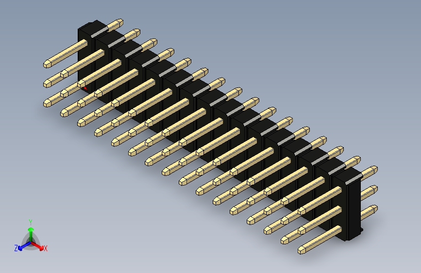 彩色公头100mil（2.54mm）系列-DS1021_black_3x16p_100mil_Type1_rev1.0