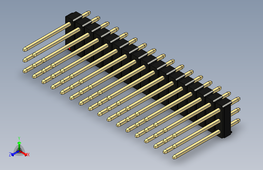 彩色公头100mil（2.54mm）系列-DS1021_black_3x17p_100mil_Type5_rev1.0
