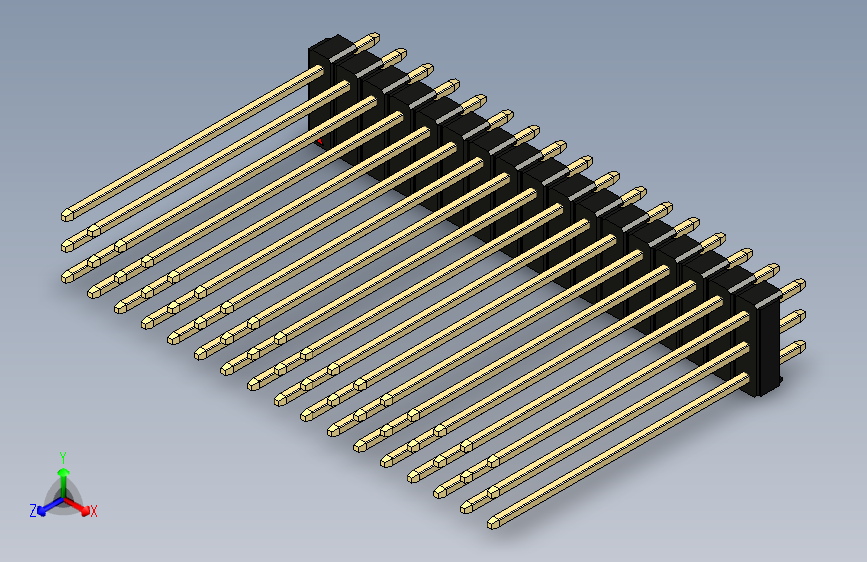 彩色公头100mil(2.54mm)系列-DS1021_black_3x17p_100mil_Type43_rev1.0