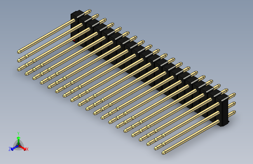 彩色公头100mil（2.54mm）系列-DS1021_black_3x20p_100mil_Type19_rev1.0