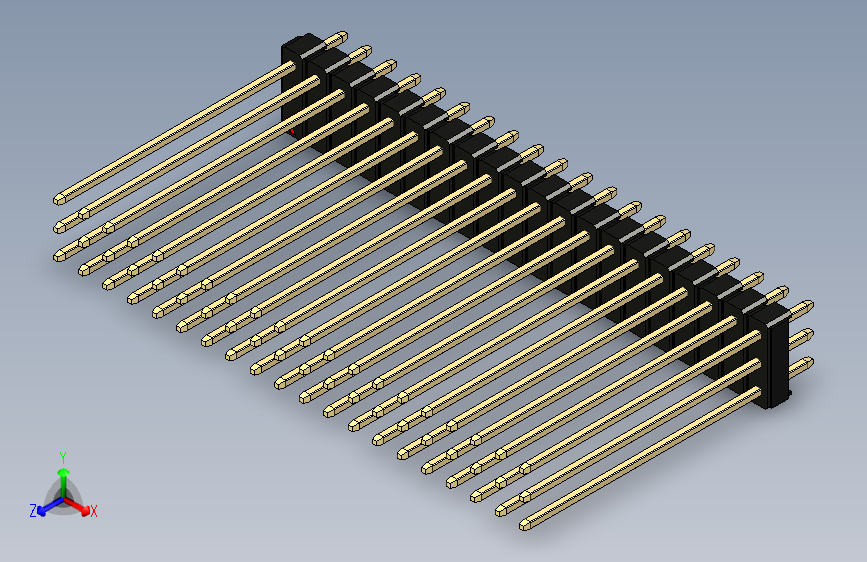彩色公头100mil（2.54mm）系列-DS1021_black_3x20p_100mil_Type43_rev1.0
