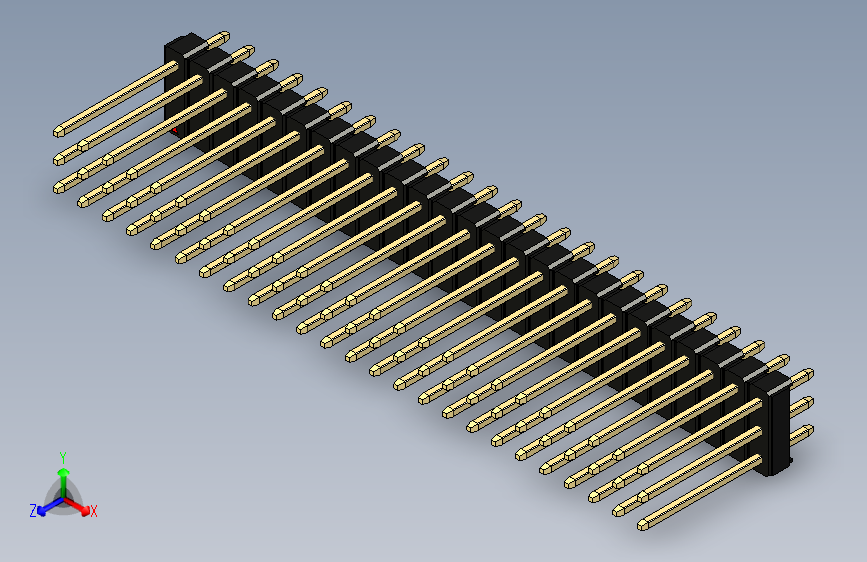彩色公头100mil（2.54mm）系列-DS1021_black_3x25p_100mil_Type5_rev1.0