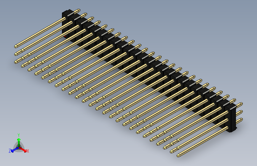 彩色公头100mil（2.54mm）系列-DS1021_black_3x25p_100mil_Type19_rev1.0