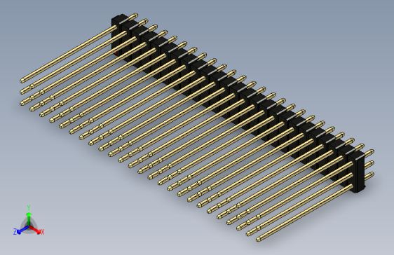 彩色公头100mil（2.54mm）系列-DS1021_black_3x25p_100mil_Type43_rev1.0