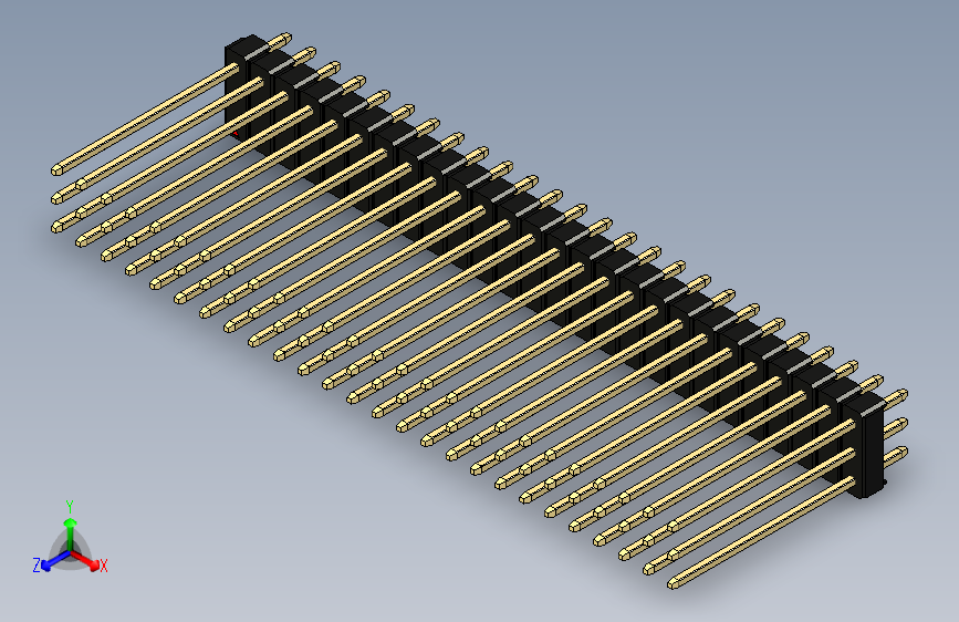 彩色公头100mil（2.54mm）系列-DS1021_black_3x26p_100mil_Type19_rev1.0