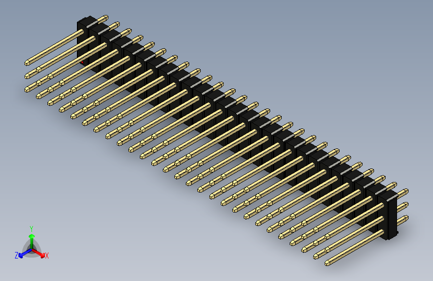 彩色公头100mil（2.54mm）系列-DS1021_black_3x27p_100mil_Type5_rev1.0