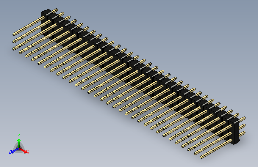 彩色公头100mil（2.54mm）系列-DS1021_black_3x31p_100mil_Type5_rev1.0