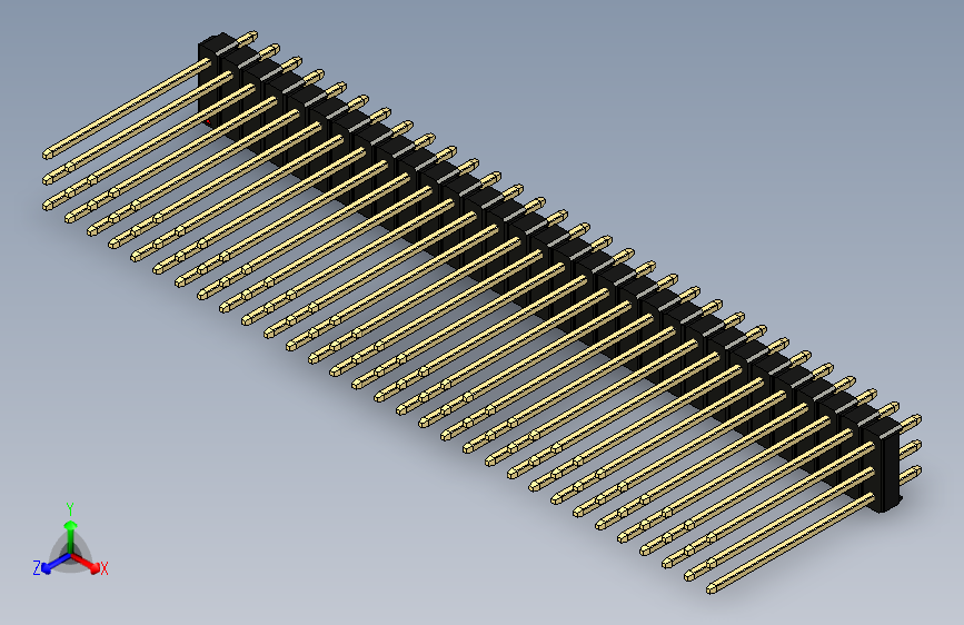 彩色公头100mil（2.54mm）系列-DS1021_black_3x31p_100mil_Type19_rev1.0