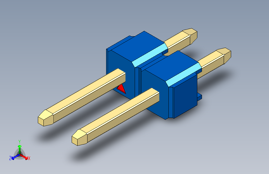 彩色公头100mil（2.54mm）系列-DS1021_blue_1x02p_100mil_Type1_rev1.0