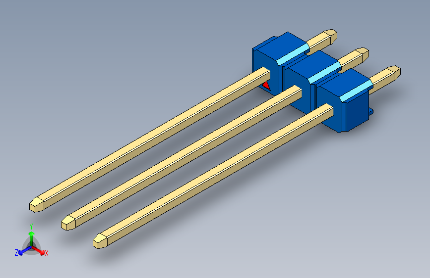 彩色公头100mil（2.54mm）系列-DS1021_blue_1x03p_100mil_Type19_rev1.0