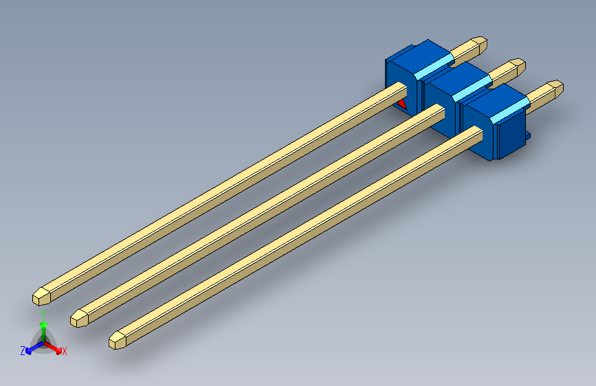 彩色公头100mil（2.54mm）系列-DS1021_blue_1x03p_100mil_Type43_rev1.0